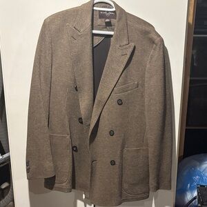 Black Brown 1826 Textured Blazer